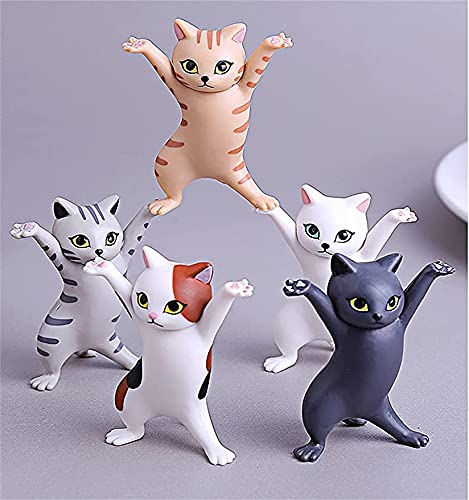 Amazon.co.jp: 5ピースDIYダンス猫の装飾、ダンス猫ペンホルダー、猫の