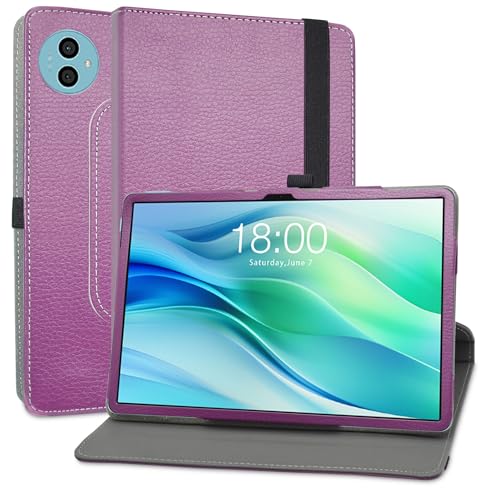 MAMA MOUTH Funda para TECLAST P50,Cuero Sintético Rotación de 360 Grados de Función de Soporte...