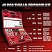 49PC Thread Repair Thread Chaser Tool Set, Clean, Chase & Restore SAE and Metric Threads,Automotive Wheel Stud Spark Plug Engine Standard Screw Threading UNC UNF