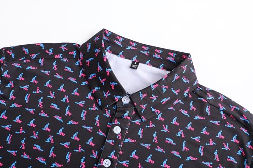 Mens Golf Polo Shirts Short Sleeve Dry Fit Performance Moisture Wicking Casual Funny Golf Polo Shirts for Men3