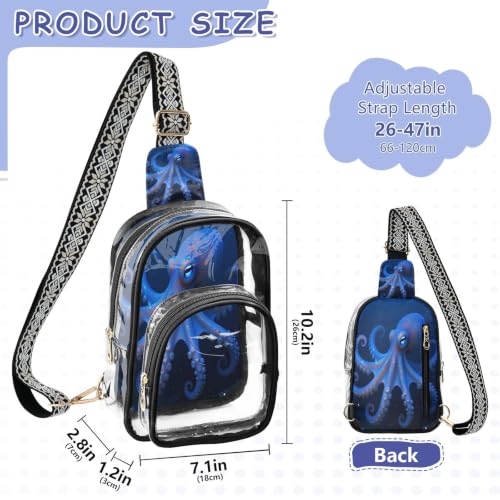 Bolsa transparente cómoda con asa de algodón anti-dolor 3