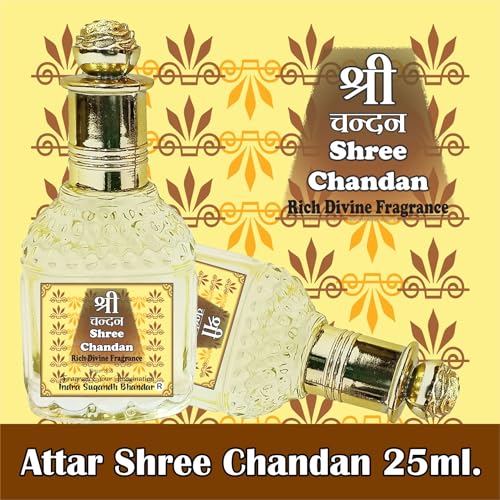 Image of INDRA SUGANDH BHANDAR Attar For Men|Women Shree Sandal|Chandan Woody & Musky Long Lasting Fragrance 25ml Rollon Pack