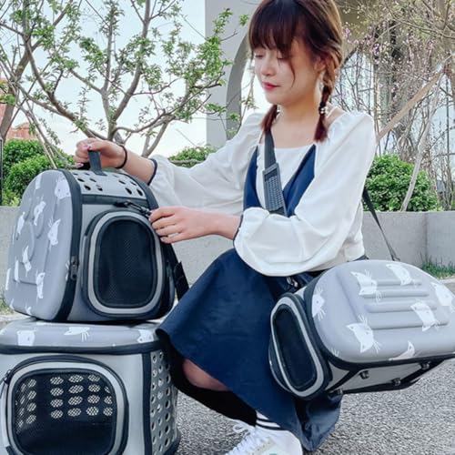 Mochila para mascotas transpirable de EVA y tejido antidesgarro para viajes de larga duración 5