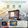 CarPlay para BMW Motorcycle CarPlay y Android Auto con doble Bluetooth, sistema de navegación GPS a prueba de agua de 7", GPS para moto IP67 con Siri y Asistente de Google 4