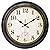 Yoiolclc Outdoor Clock Wall Clock Waterproof with Thermometer Retro Clock for Garden Patio Pool Home (12 Inch Bronze)