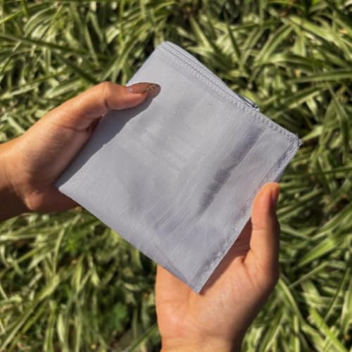 Image of HEELIUM Bamboo Handkerchief for Men & Women | Ultra Soft & Absorbent | Multipurpose Premium Rumal | Large Size 43 x 45 CM