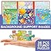 QUOKKA Magnetic Puzzles for Kids Ages 4-6 - 36 Pieces Sudoku Toddler Puzzles Ages 2-4 - Travel Games for Kids Ages 3-5 - USA Space World Toddler Travel Toys - Car Airplane Road Trip Games