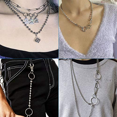 Chaîne à billes en acier inoxydable de 10m pour création de bijoux DIY - 5