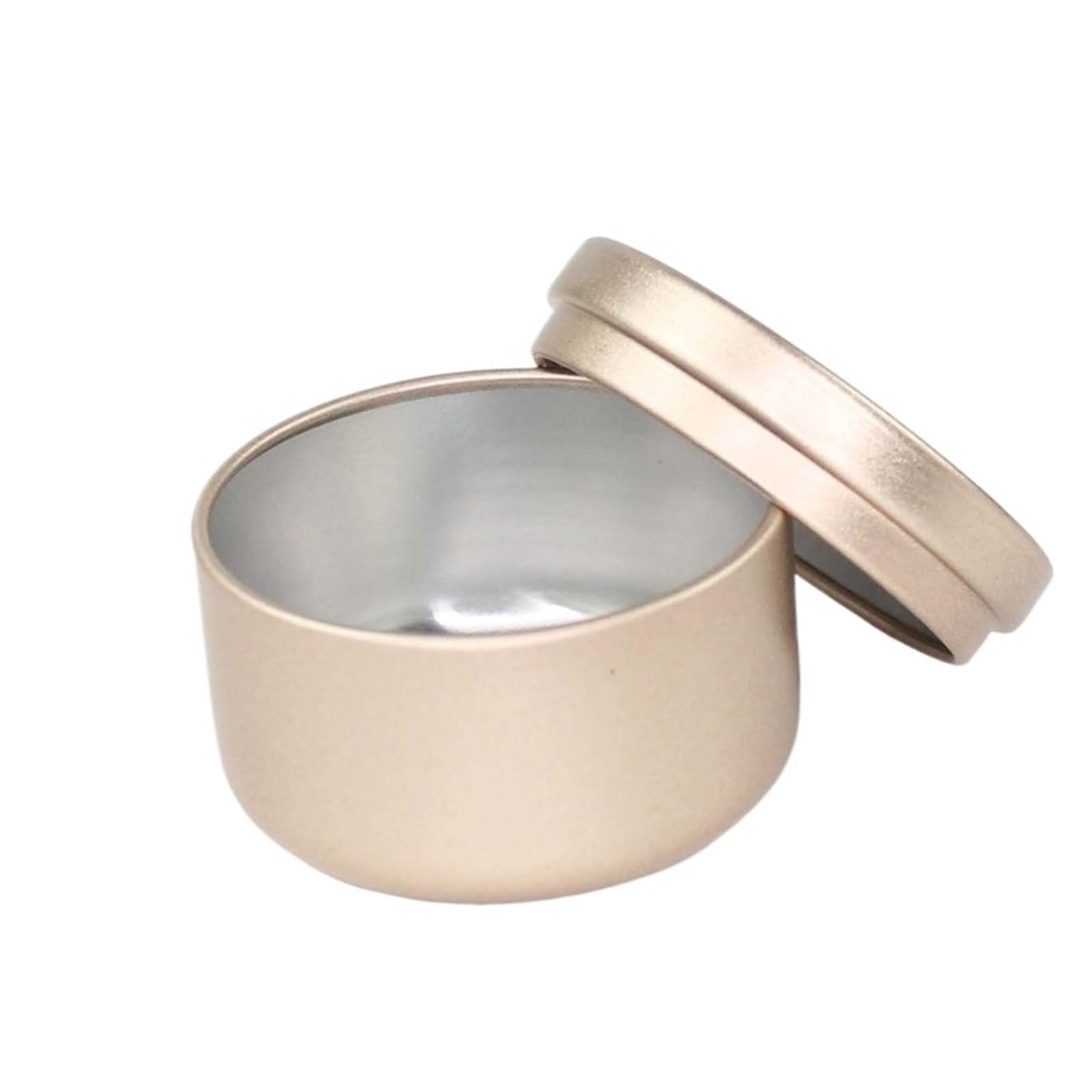 Xinglongs Candle Jars 45pcs Aluminum Candle Tin 50ml Round Candle Containers Cosmetic Jars Oil Cream Pot Empty Aromatherapy Metal Can(Type 7)