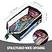 ZIPIT: Lenny Pencil Case - Clear & Doodles - Large Storage Capacity Zipper Pouch, Colorful Makeup-Stationery Bag, School-Office-Travel, Kid-Teen-Adult