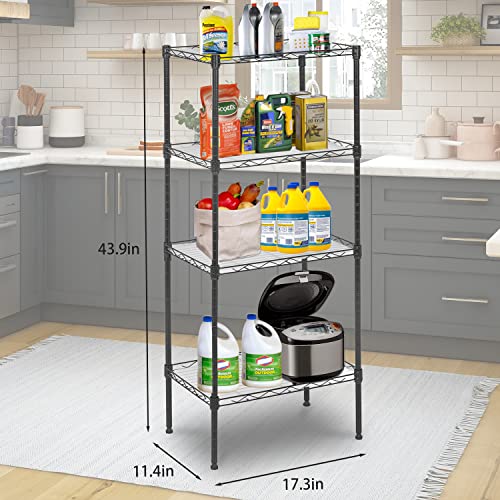 FDW | 4-Tier Wire Shelf | 18" x 12" x 44" | Black by FDW - Used condition - Image 7