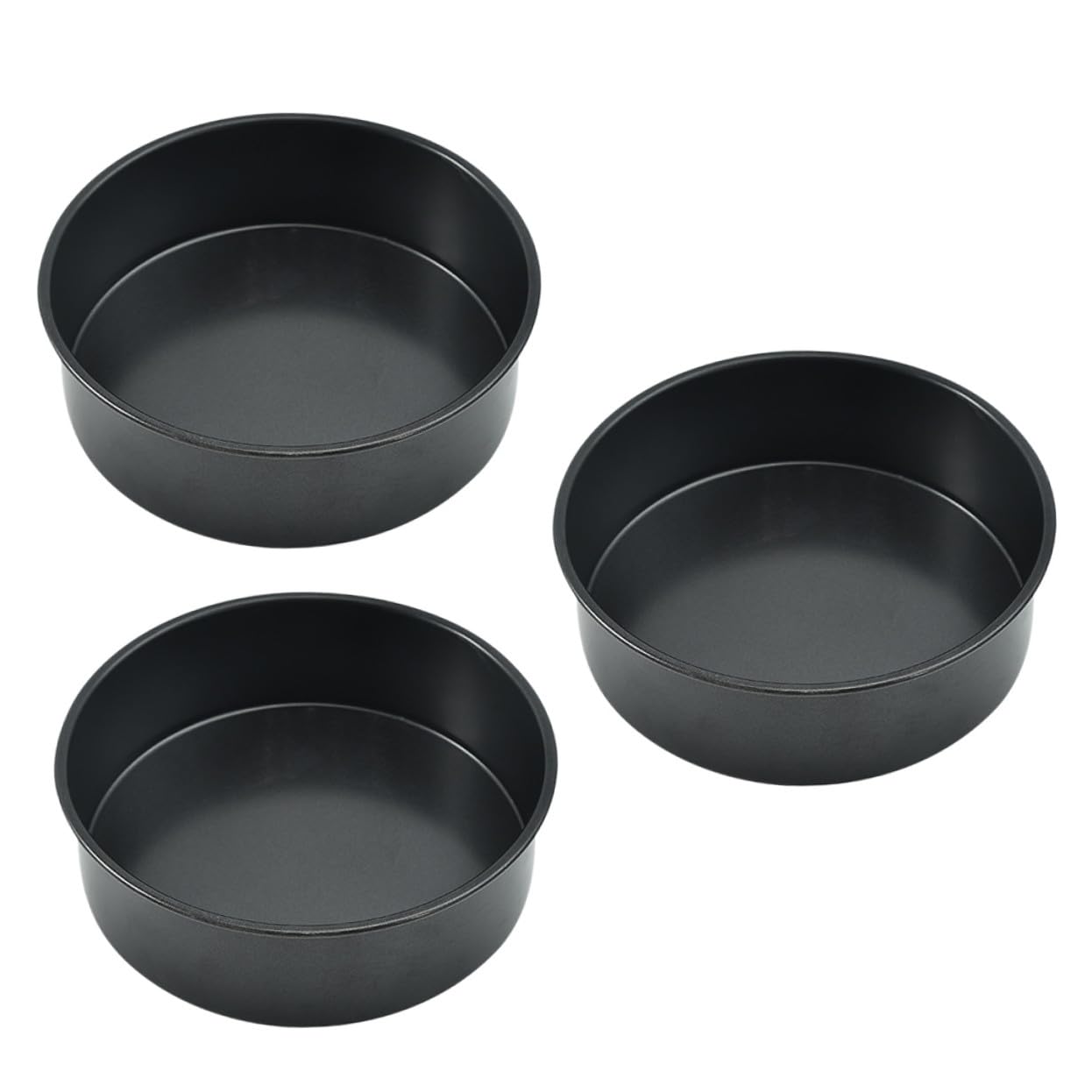 3 Stück Teiliges Springform Kohlenstoffstahl mit Abnehmbarem Boden Antihaftbeschichtete Backform für Gesunde Kalorienarme Kuchen Leicht zu Reinigen und Einfach zu Lösen
