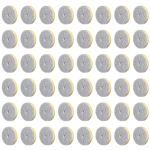 Image of RUPES 160mm Pack of 48 Yellow D-A FINE Microfiber Polishing Pads | Compatible with 6 inch Backing Plate | Enhances Final Finish & Gloss | Reduces Swirl Markings and Fine Defects