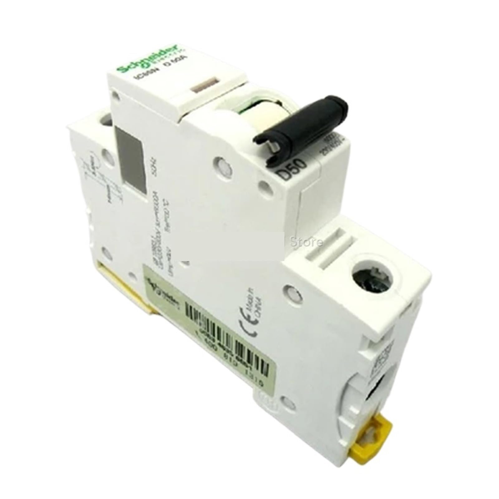 Disjoncteur Acti9 iC65N 1P D50A pour démarrage moteur et forte charge