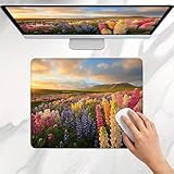 【BASE EN CAOUTCHOUC ANTIDÉRAPANTE】 : Doté d'une surface en tissu doux et en fibres extra-fines, ainsi que d'une base en caoutchouc antidérapante, ce tapis de souris assure un contrôle précis et exact de la souris, garantissant une stabilité constante sur votre bureau