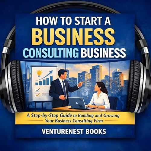 How to Start a Business Consulting Business Audiolibro Por VentureNest Books arte de portada