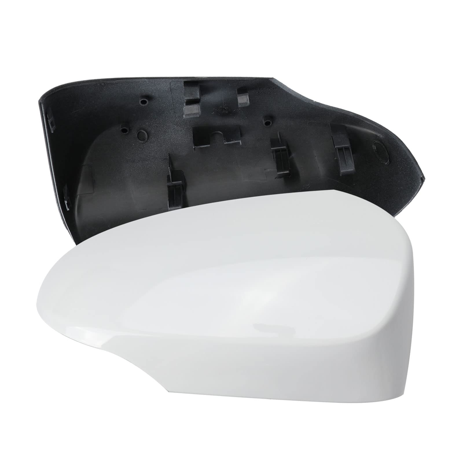 1 par de carcasas para espejo retrovisor de coche, para Toyota Yaris 2012 – 2019 (blanco)