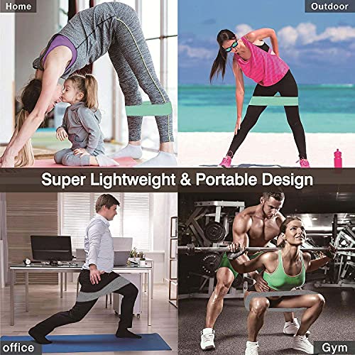 La Lefn Resistance Bands For Legs And Butt,Fabric Workout Bands,Thick Wide Non Slip Stretch Exercise Loops,Exercise Bands For Women/Men Squat Glute Hip Training(3 Pack) #TOP4
