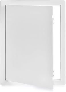 PNKKODW Plumbing Access Panel for Drywall 12 x 16 Inch Plastic Access Door Wall Access Panel Ceiling Reinforced Hinged Durable White