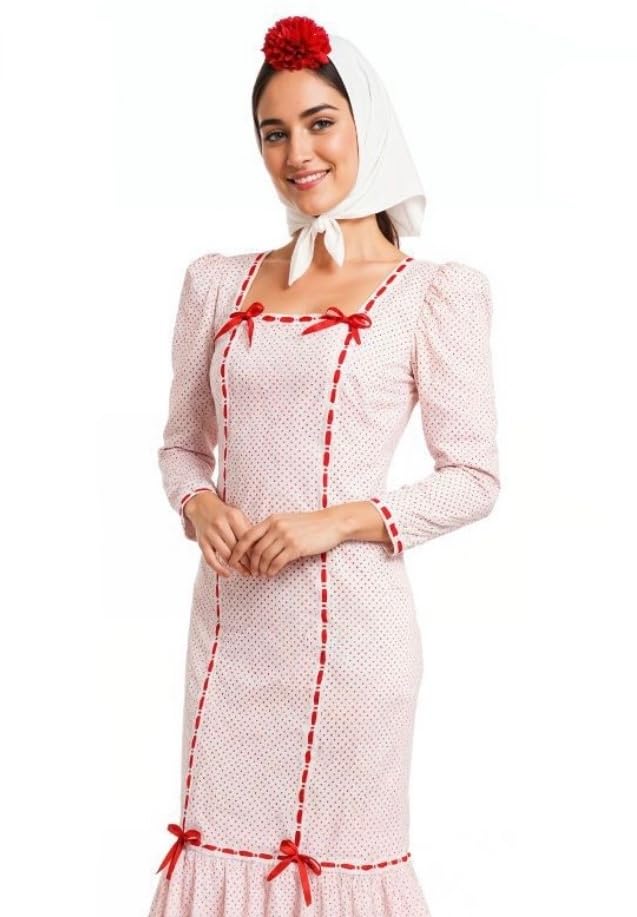 PARTILANDIA 2010 S.L. Disfraz de Chulapa Clasica para mujer – Disfraz para Feria de Abril, Carnaval y Fiestas Temáticas (S)