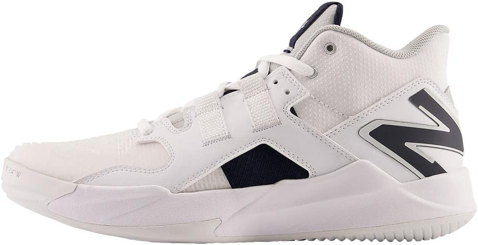 New Balance Unisex FuelCell Coco V1 Hard Court Tennis Shoe,White/Eclipse/Arctic Fox,Men 8.5 / Women 10