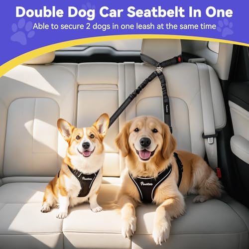 Pawaboo Dual Dog Car Harness