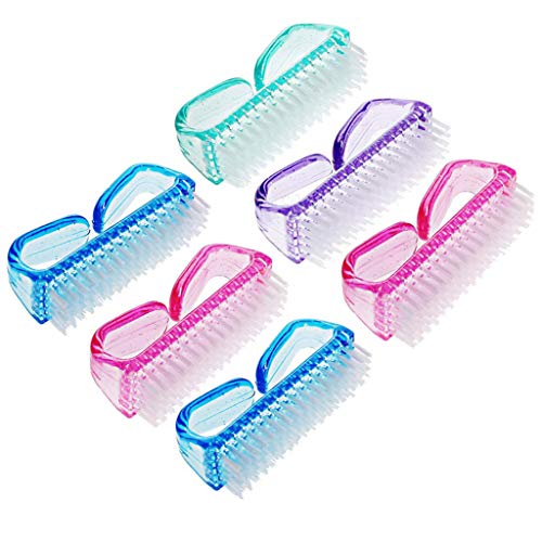 Preisvergleich Produktbild Mwoot 6 Stück Nagelbürste, Mini Bürste zum Nagelreinigen