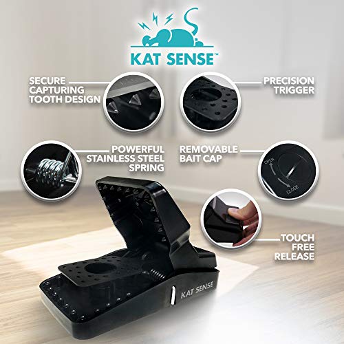 Image of Pest Control Rat Traps, 6 Large Snap Traps for Mouse Chipmunks Indoor Outdoor