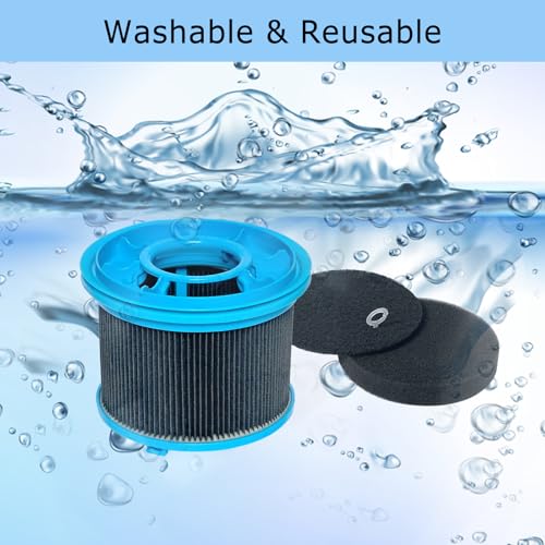 Image of Vacuum Filters Kit Replacement for Bissell 4052 4039 4137 PowerClean FurGuard 280W and FurFinder 200W Self-Standing Cordless Vacuum, 4 Filters and 6 Pre-Filter Pads Set included