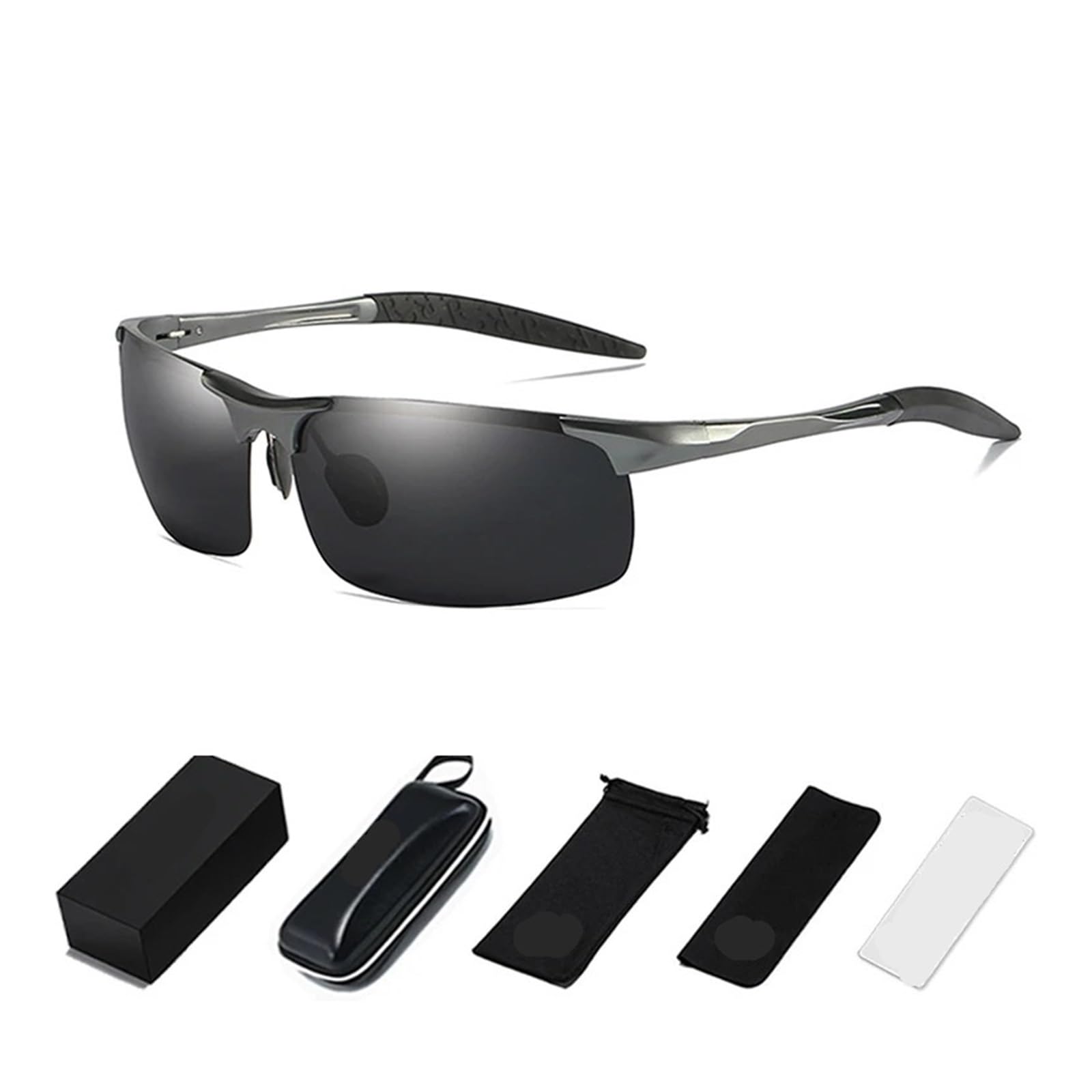 Générique Lunettes conduite alu sans monture hommes