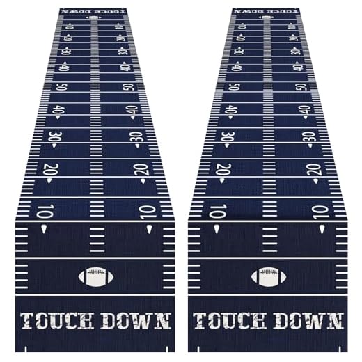 27+ Creative Football Game Theme Ideas for Your Next Tailgate Party 2 Qyeahkj 2PCS Cowboys Party Decoration American Football Table Runner Rugby Football Team Flax Tablecloth Boy Sport Touch Down Birthday Party Blue & White Favors for Kitchen Sports Fans Decors 13x72