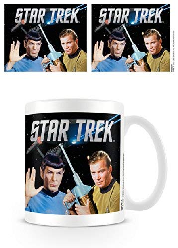 Pyramid InternationalZ868270 Star Trek Tasse Kirk & Spock Leonard Nimoy, William Shatner, Mehrfarbig