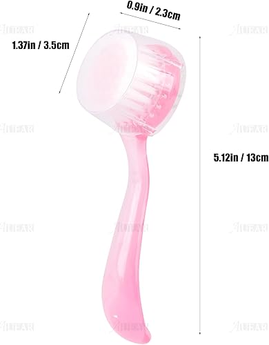 Miniatura 2 de AUEAR, Paquete de 4 cepillos faciales para limpieza y limpieza facial con tapa para mujeres y niñas, lavado y masaje de maquillaje