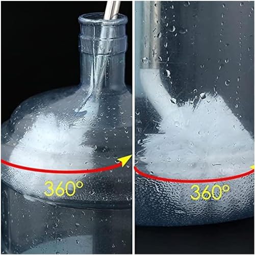 Image of Can Cleaning Brush / 360 Rotating Long Handle Cleaner Brush / 20 LTR Water Can Cleaning Brush, Multicolour, Plastic Pack of 1