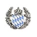 German Bavarian Hat Pin by E.H.G | Metal Deluxe Coat of Arms