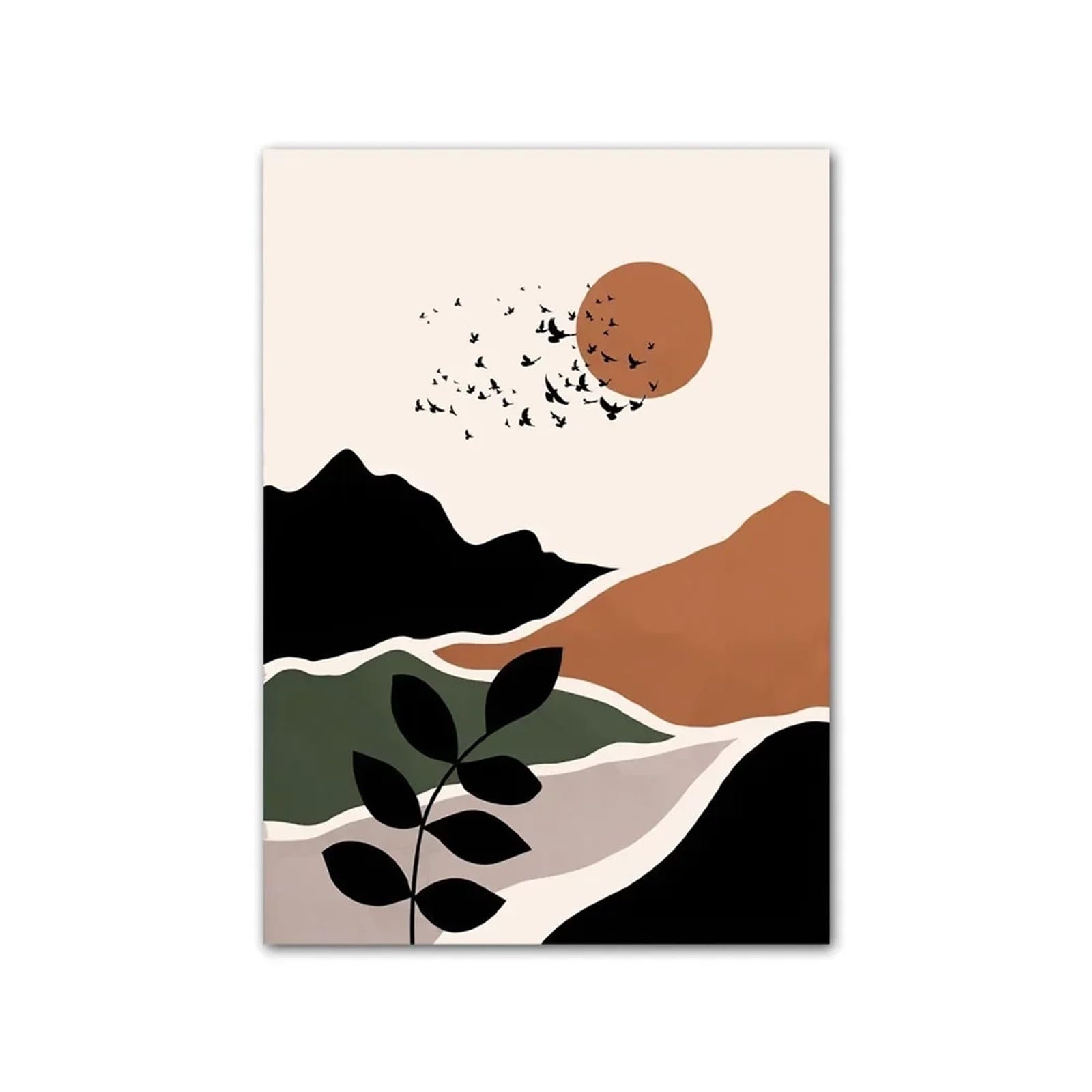 Affiches d'art murales paysage et géométrie pour apporter de la sérénité dans votre maison