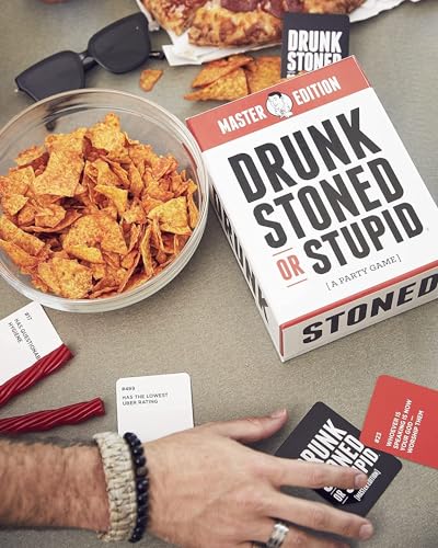 Image of Drunk Stoned or Stupid *Master Edition* | Card Game with 550 Prompt Cards | Who's Most Likely To, 3+ Players, Ages 17+, Adult Game Night, Gifts for Game Lovers, Party Game, Fun Card Game
