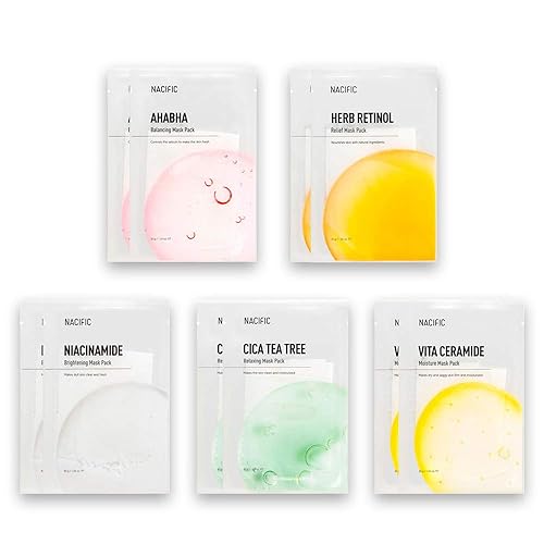 Nacific Paquete de 10 mascarillas coreanas para el cuidado de la piel coreano