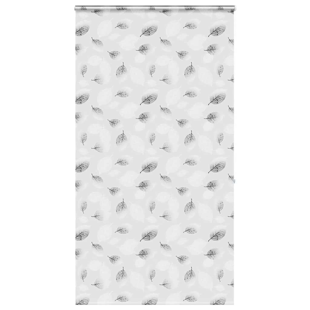 Duschrollo mit Kassette 140x240 cm - Seitenzugrollo für Badewanne und Dusche - Stoffbreite 136 cm - Deckenmontage Wandmontage - PEVA Sichtschutz mit Blättermuster