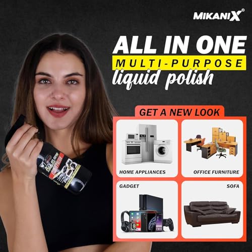 Image of MIKANIX Combo Of Chain Lubricant + Cleaner + Motocycle & Car Polish With Cleaning Brush Cleans Shines & Protects Your Bike Chain | Car Interior & Exterior Cleaning (550 ml) (Pack of 4)