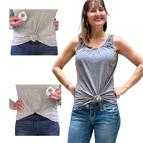 TwirlyT: Official Shirt Cinch Clip Scarf Ring Create Your Unique Look Tshirt ring shirt ties clips for women USA: Translucent