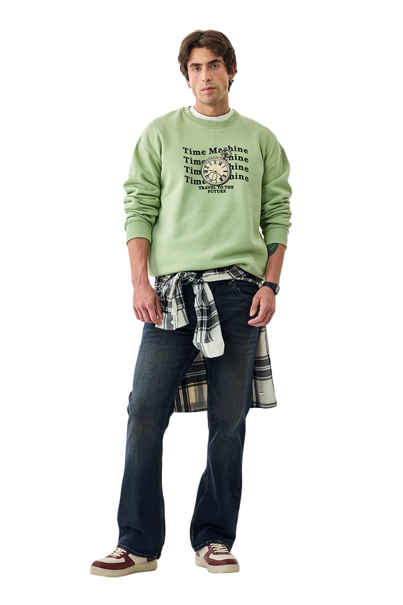 snitch Men's Sweatshirt | Stylish Graphic Print Crew Neck with Drop Shoulder & Full Sleeves | Soft Cotton Blend Fleece Fabric, Lightweight Regular Fit for Casual Wear-picture-26