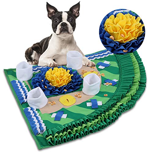 YOUTHINK Snuffle Mat Hondenvoer Mat voor Klein / Groot Huisdier, Puzzelspeelgoed Hond Antislip Langzaam Voedingsmat voor Huisdier Kat Hond Stress Release en Neuswerk Stimuleren