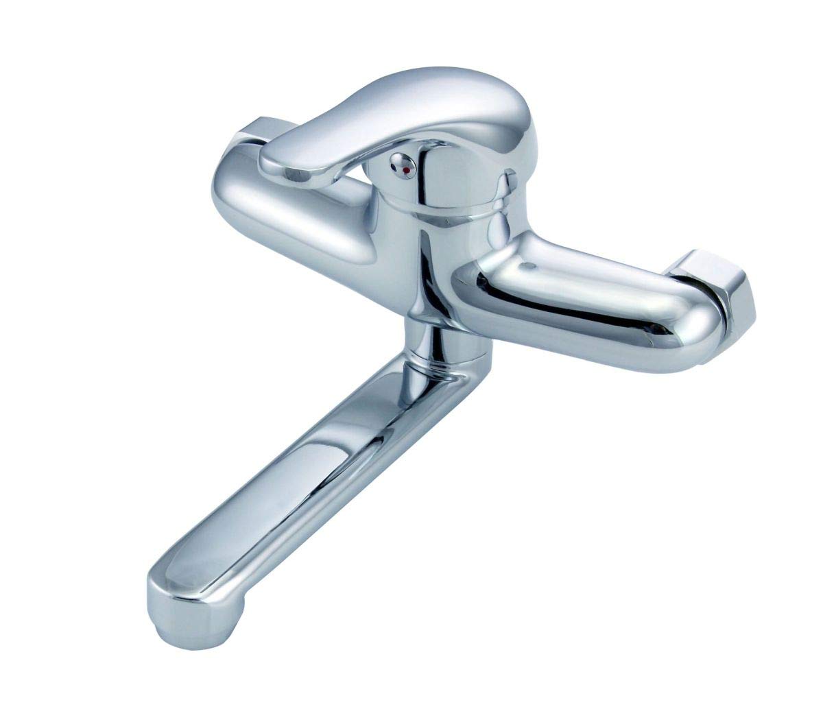 Rubinetto da parete per lavabo, con erogatore corto, miscelatore monocomando B292
