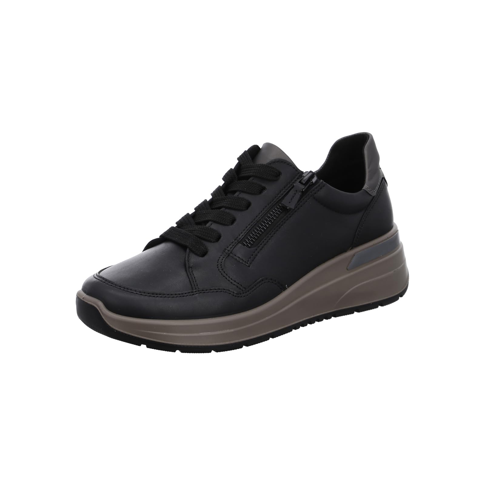 ARA Women's Garda Trainers, Black Anthracite, 39 EU Weit