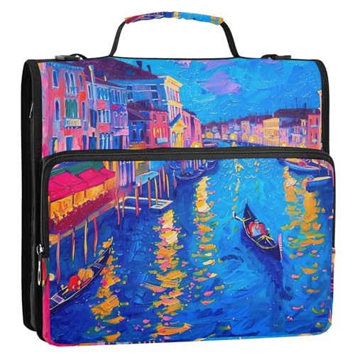 Joitme Portfolio Ring Binder Venedig Nachtmalerei