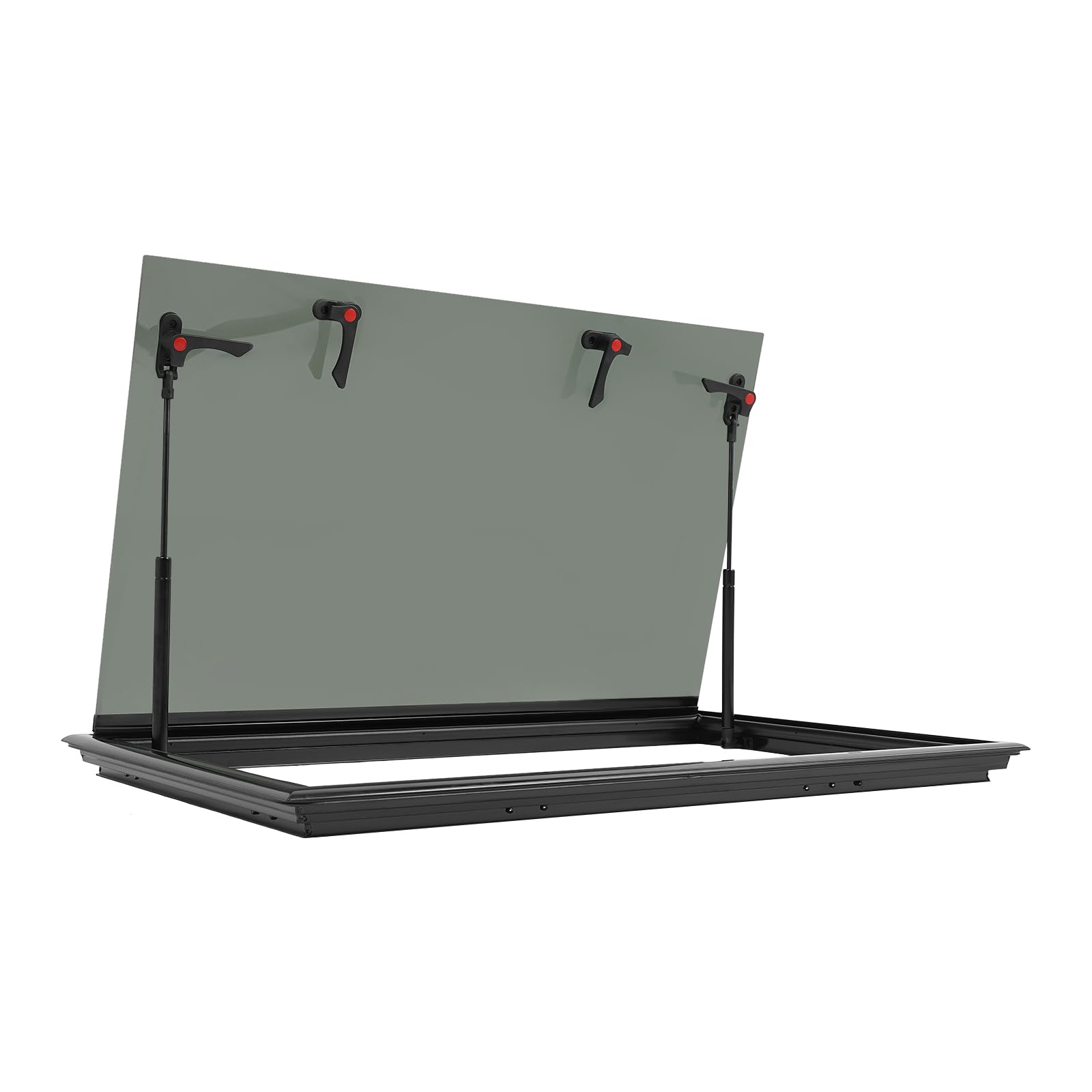 Finestra di esposizione per camper con tenda avvolgibile integrata e zanzariera, finestra laterale, finestra per camper e roulotte, furgoni e camper (800 x 500 mm)