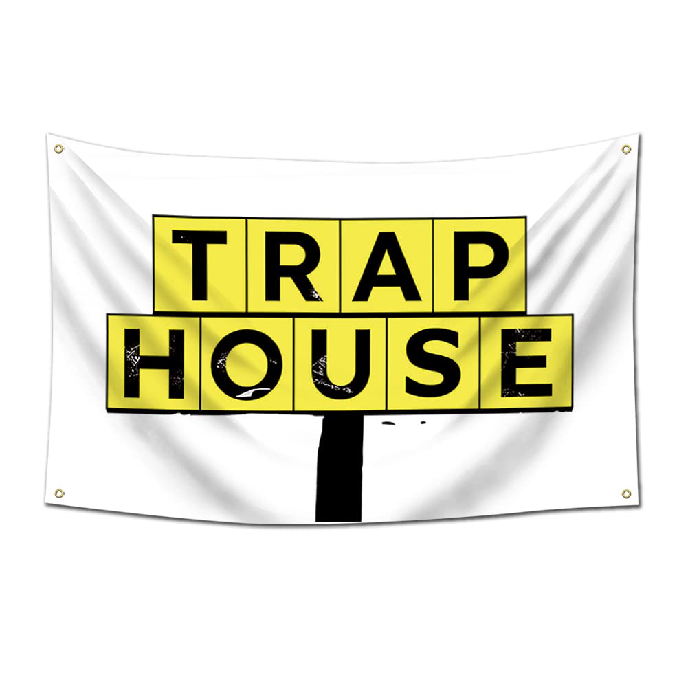 Probsin Fallenhaus-Flagge – 90x150 Cm, UV-beständig, Mit Messingösen, Lustiges Poster Für Wand & Outdoor