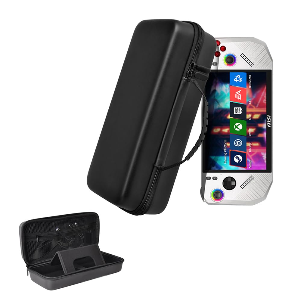 Etui Compatible avec MSI Claw A8 (Z2 Extreme), Antichoc Dur Protecteur Voyage Case, Portable Stockage Etui-Noir