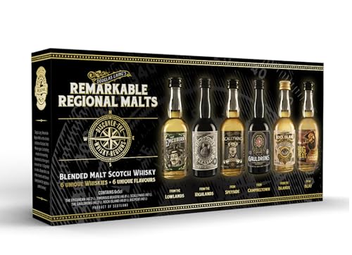 Regional Malts Miniature Set | Malt Scotch Whisky Tastingset |Rundreise durch Schottland's...